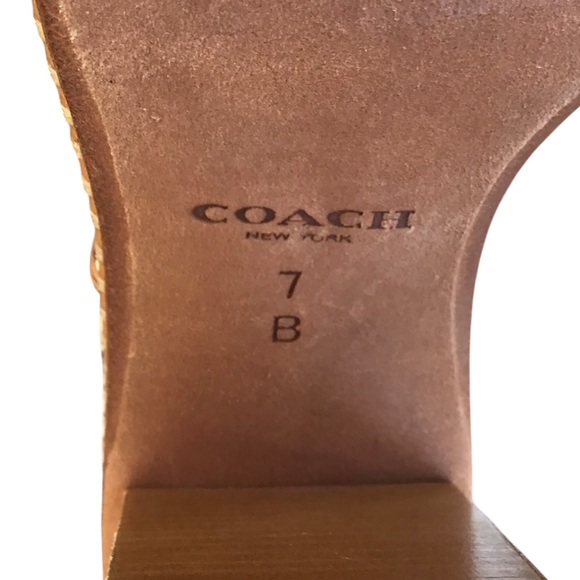 Coach Tan and White Heels - Picture 9 of 9